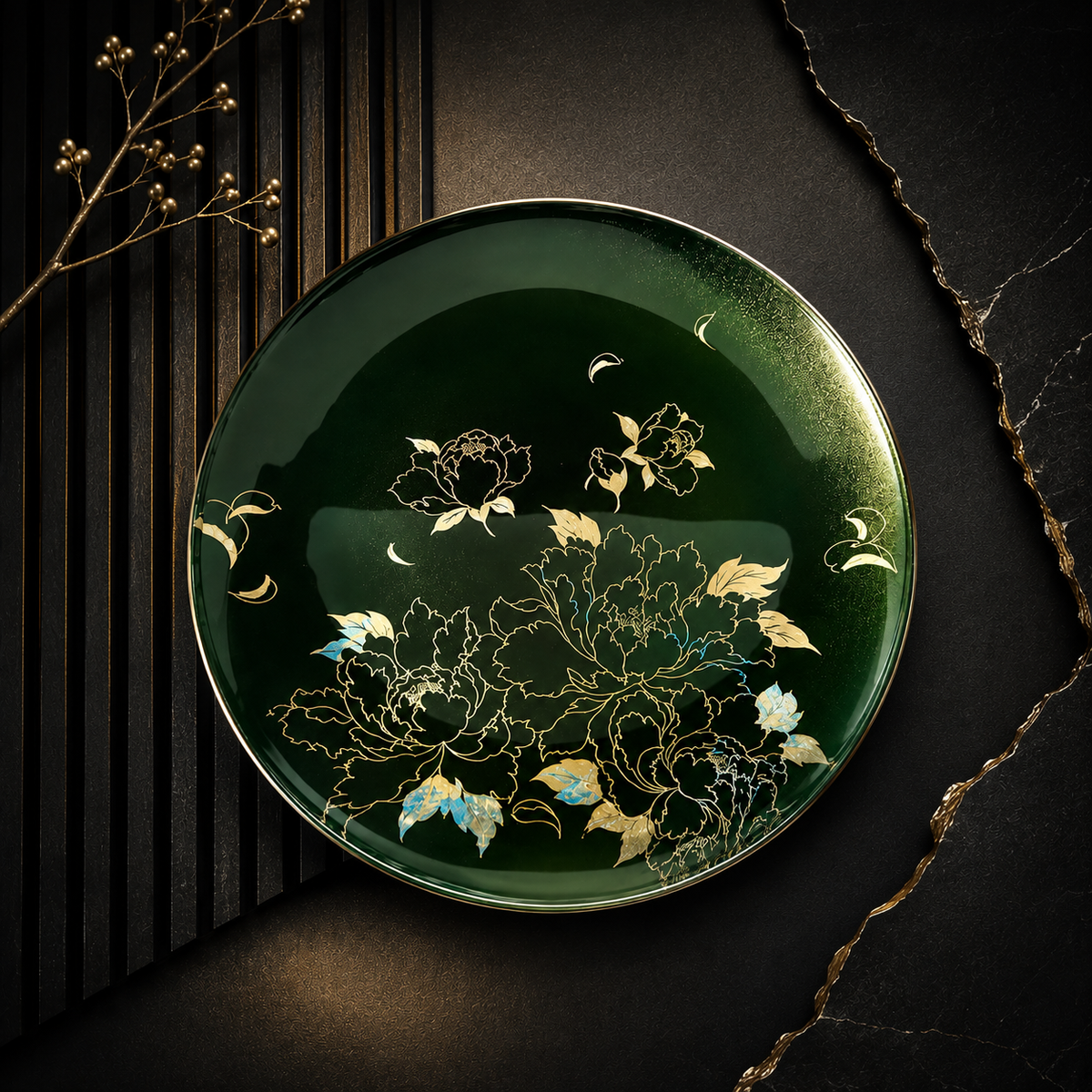 蒔絵 丸小皿