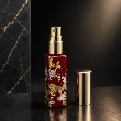 Perfume Spray Bottle with Gold Leaf – 5 Designs