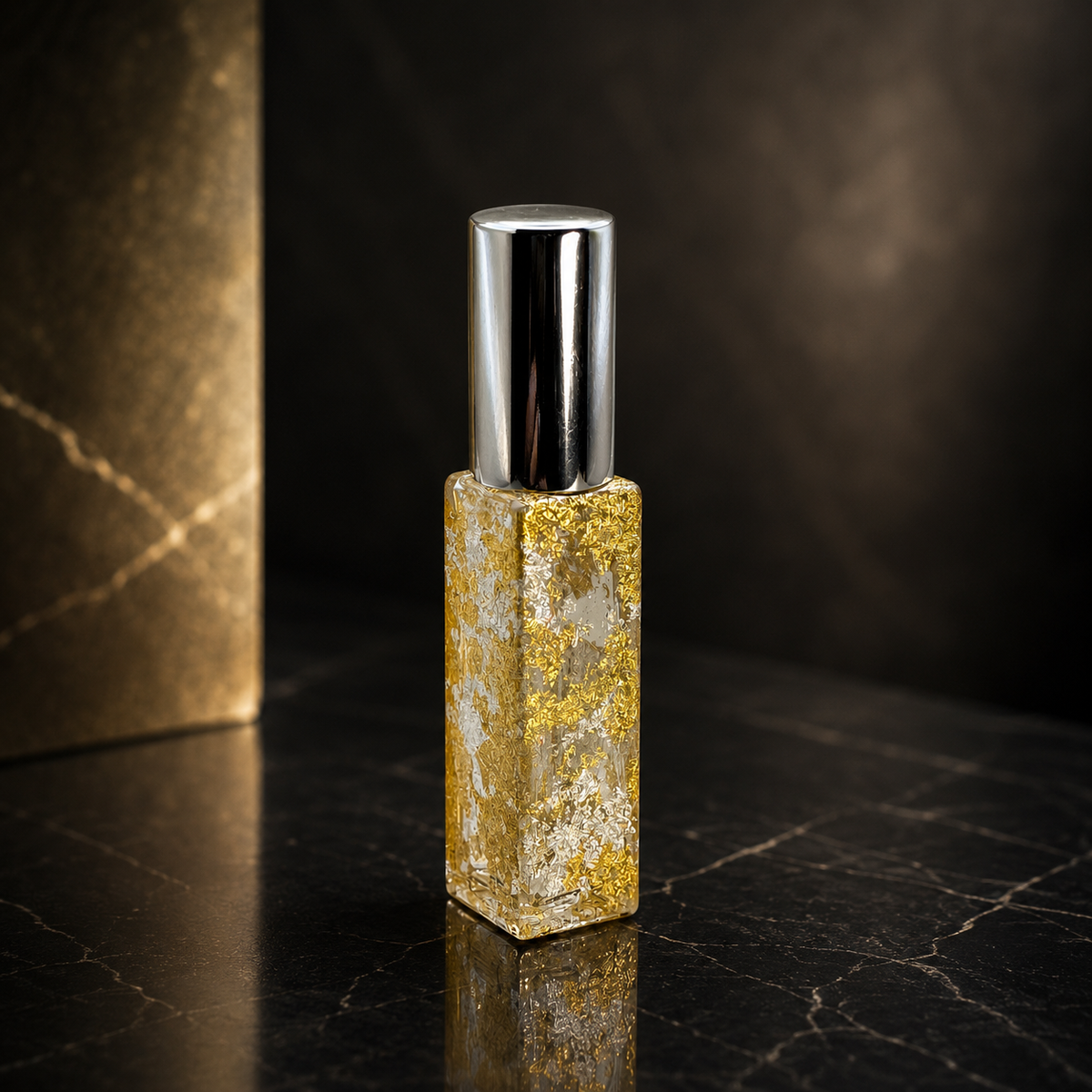 Perfume Spray Bottle with Gold Leaf – 5 Designs