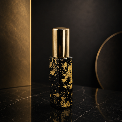 Perfume Spray Bottle with Gold Leaf – 5 Designs